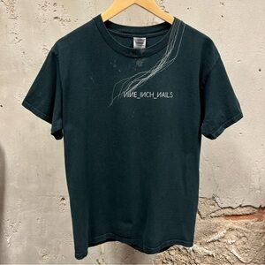 Nine Inch Nails NIN Vintage Live With Teeth 2005 Y2K Black Band Tee Medium M 00s